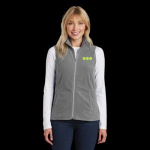 Light MicroFleece Vest with Embroidered Tennis Logo